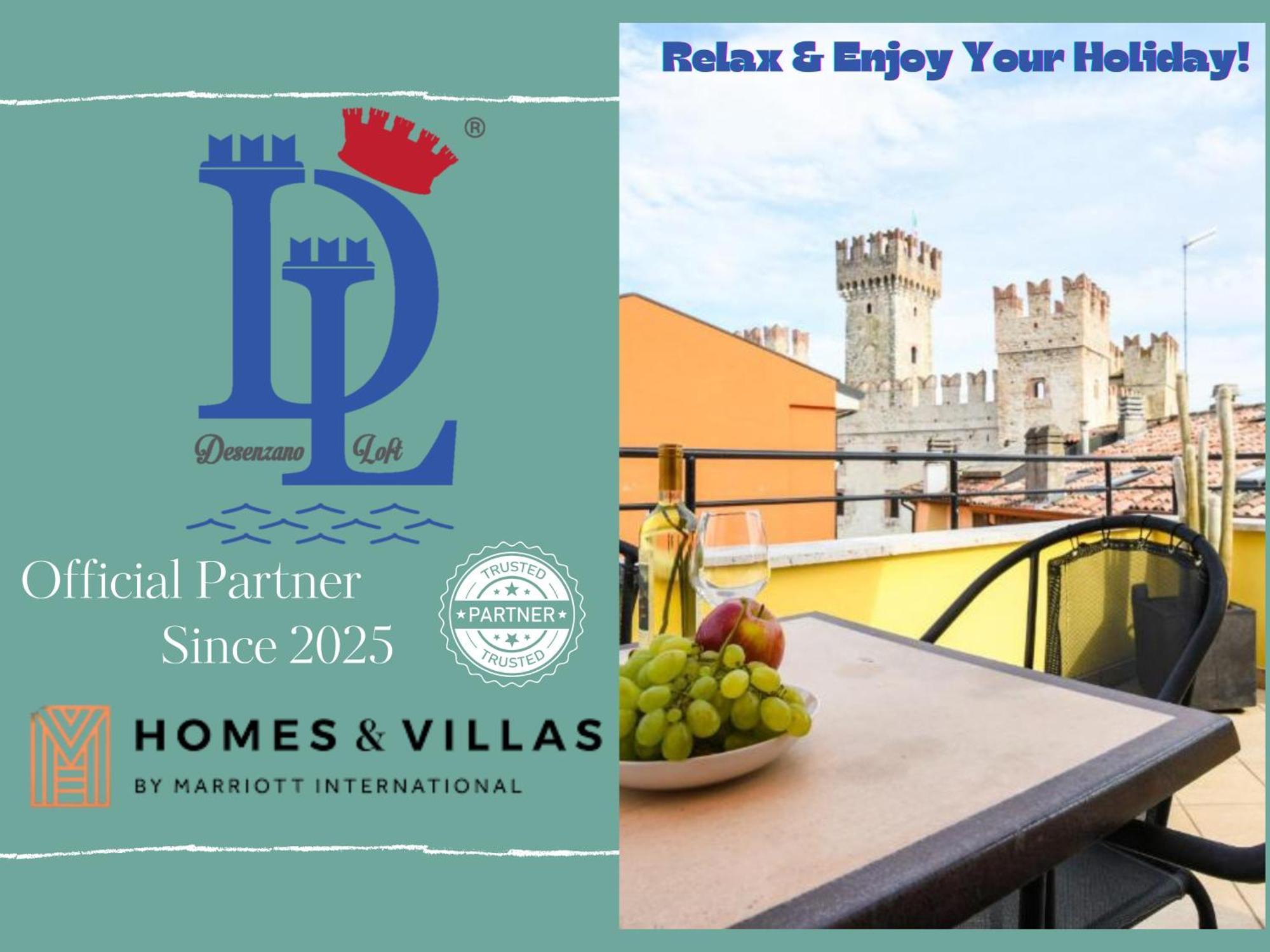 Desenzanoloft Official Partner Marriott Homes & Villas -Penthouse Never Say Never Sirmione Castle View エクステリア 写真